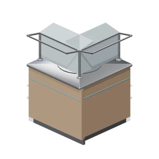 Buffet counter corner module (Hotel and Resort Operations)