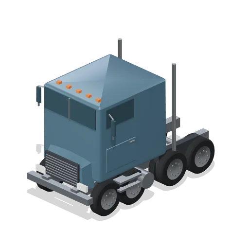 Heavy-haul four-axle tractor (Long-Haul Trucking and Truck Stop)