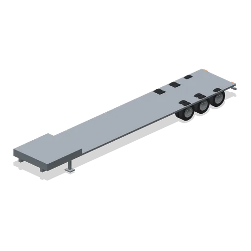 Step-deck semitrailer (Long-Haul Trucking and Truck Stop)