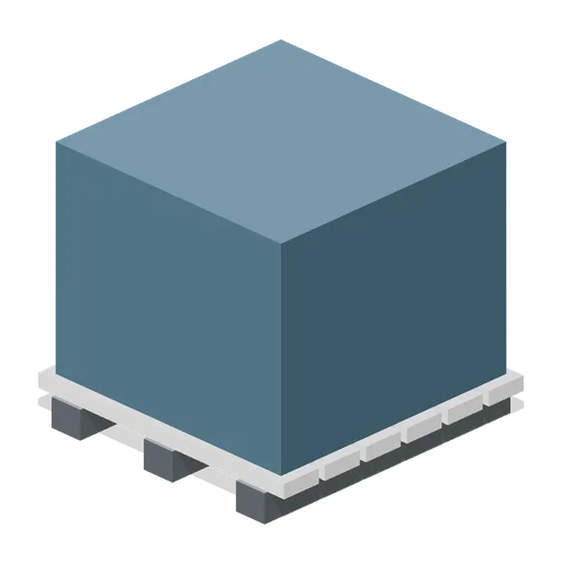 Strapped pallet load (Long-Haul Trucking and Truck Stop)