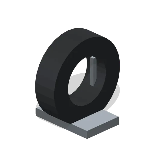 Chassis spare tyre carrier (Long-Haul Trucking and Truck Stop)