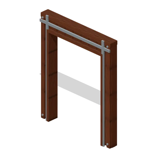 Wall Wide Doorway Reinforced (Modular Survival Base Builder)
