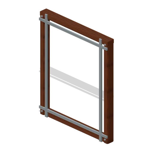 Wall Open Stud Frame Reinforced (Modular Survival Base Builder)