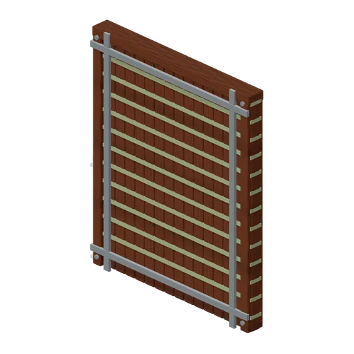 Wall Wattle Panel Reinforced (Modular Survival Base Builder)