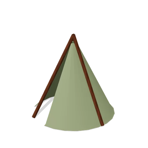 Tripod Hide Shelter (First Night Survival)