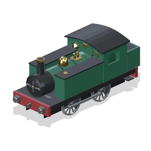 Steam side tank shunting locomotive 0-4-0 (Steam Era Railway and Rolling Stock)