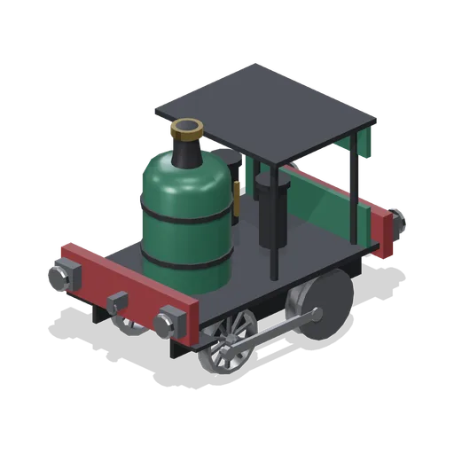 Vertical boiler industrial locomotive (Steam Era Railway and Rolling Stock)