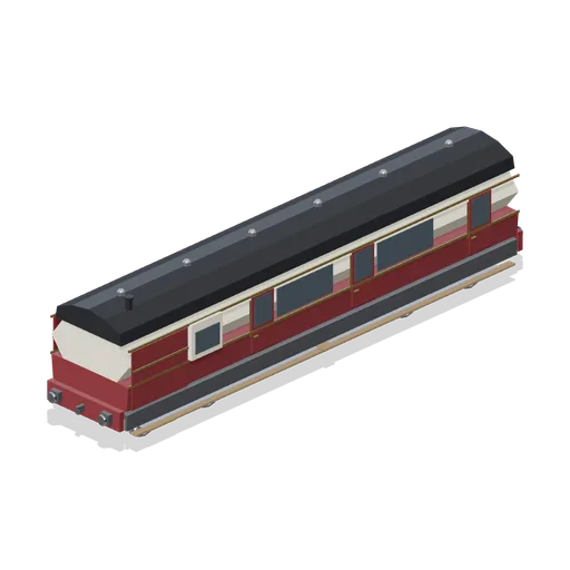 Brake and luggage carriage (Steam Era Railway and Rolling Stock)