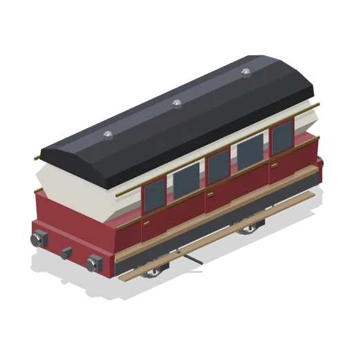 Four wheel branch line carriage (Steam Era Railway and Rolling Stock)
