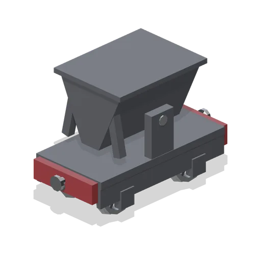 Narrow gauge tipping skip wagon (Steam Era Railway and Rolling Stock)
