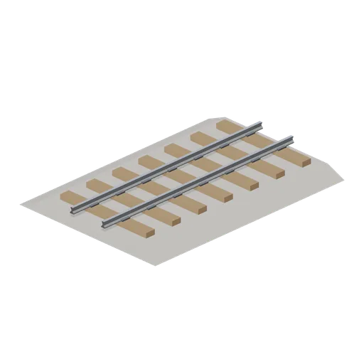 Narrow gauge track straight 4 m (Steam Era Railway and Rolling Stock)