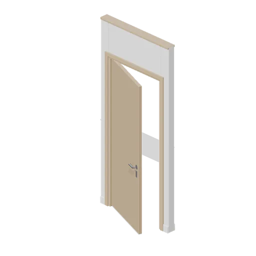 Corridor door module with leaf (Office Lobby and Building Facilities)