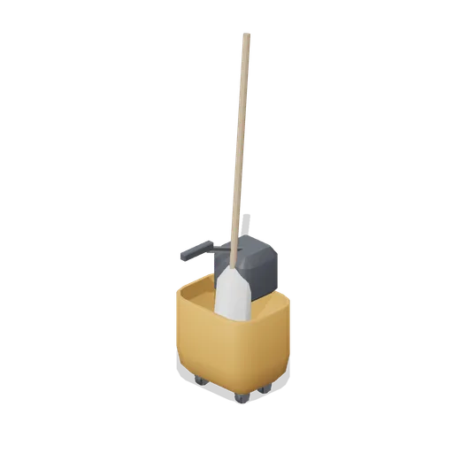 Mop and wringer bucket set (Office Lobby and Building Facilities)