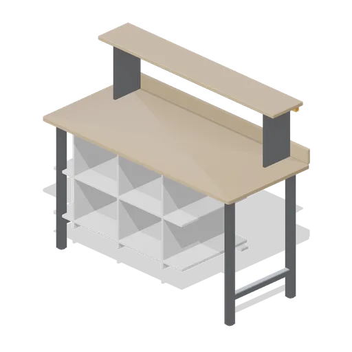 Print room bench (Office Lobby and Building Facilities)