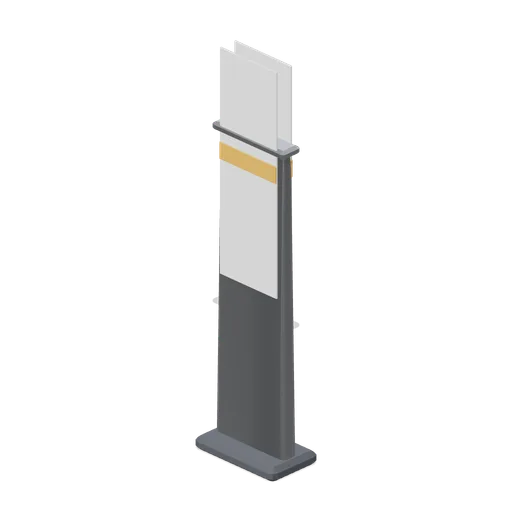 Freestanding directory totem (Office Lobby and Building Facilities)
