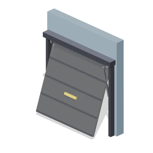 Up and over garage tilt door (Animated Mechanisms Kit)