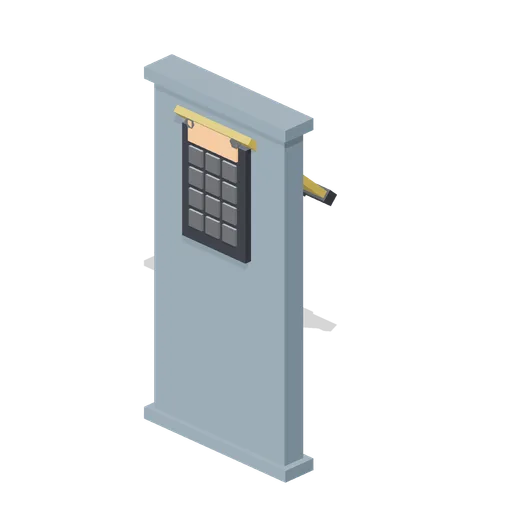 Access keypad with a flip cover (Animated Mechanisms Kit)