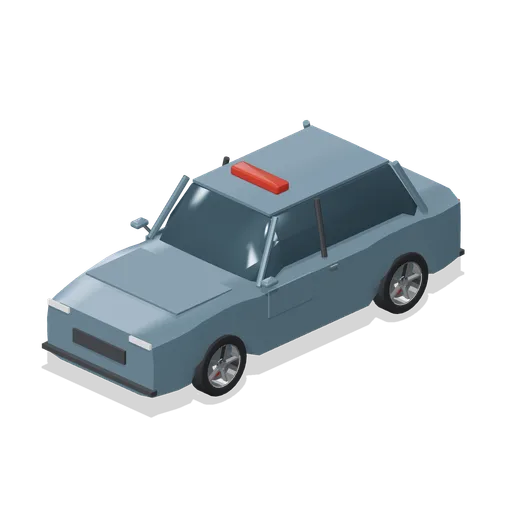 SUV with emergency light bar (Road Car Showroom Lineup)