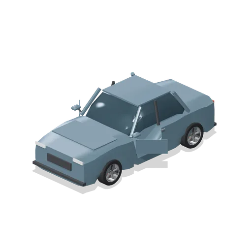 Hatchback with doors open (Road Car Showroom Lineup)