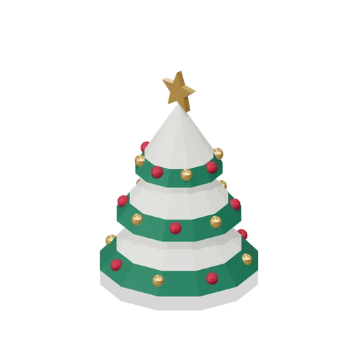 Star-topped Christmas tree (Christmas Village)