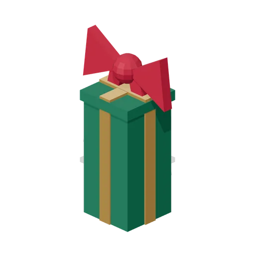 Tall gift box (Christmas Village)