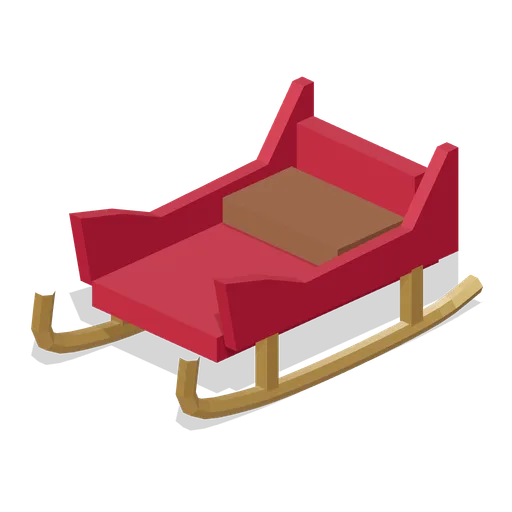 Santa’s runner sleigh (Christmas Village)