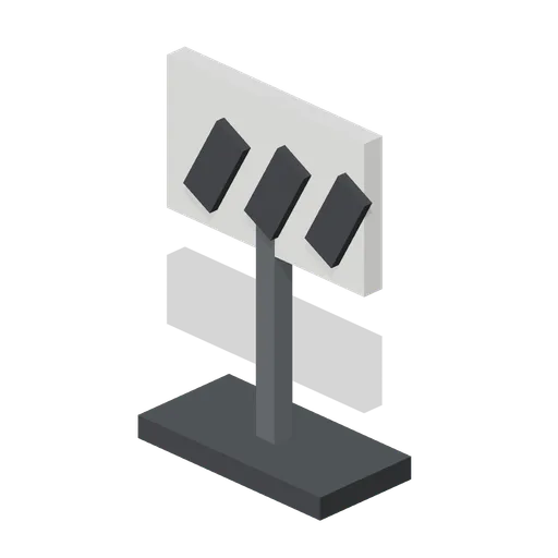 Hairpin chevron marker (Motorcycle Racing and Street Bikes)