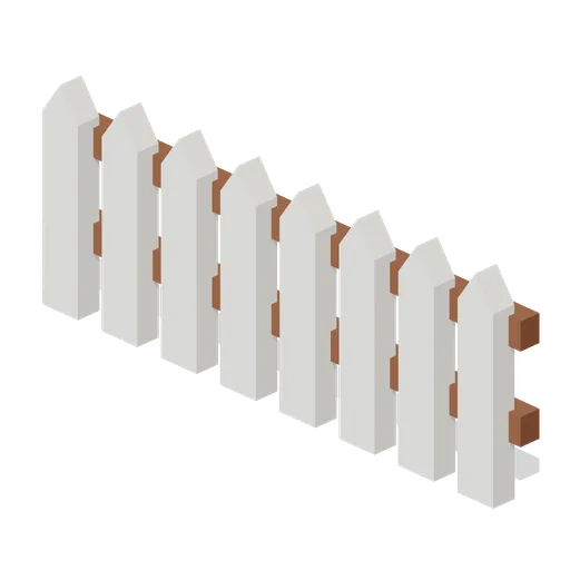Snow-capped picket fence (Christmas Village)
