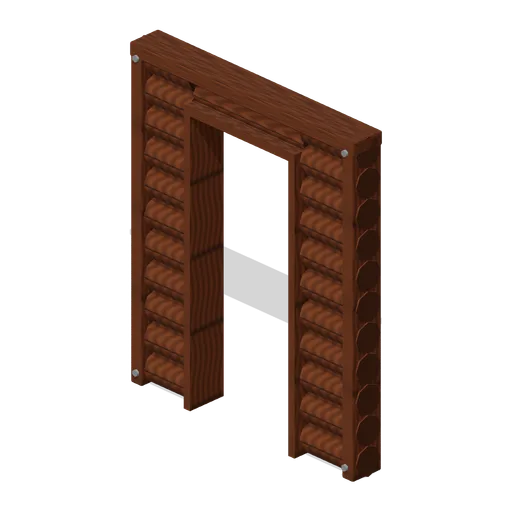 Log Door Wall (Prehistoric Survivor Settlement)