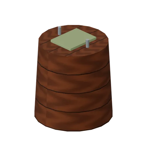 Leatherworking Stump (Primitive Crafting Workshop)