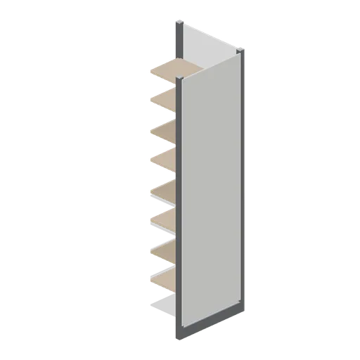 Perimeter wall bay corner (Retail Store Fixtures and Mall)