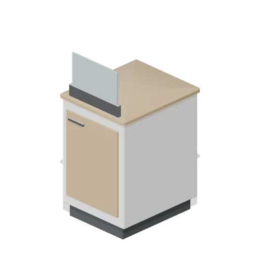 Cash desk module 600 mm (Retail Store Fixtures and Mall)