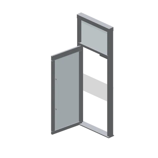 Shopfront entrance module, door open (Retail Store Fixtures and Mall)