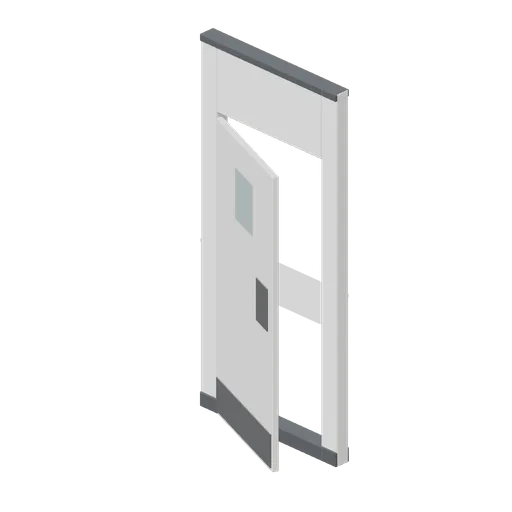 Stock room door module (Retail Store Fixtures and Mall)