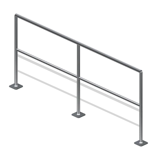 Atrium handrail run (Retail Store Fixtures and Mall)