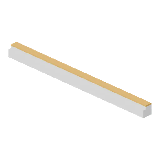 Greybox floor edge trim 4 m (Modular Greybox Architecture Kit)