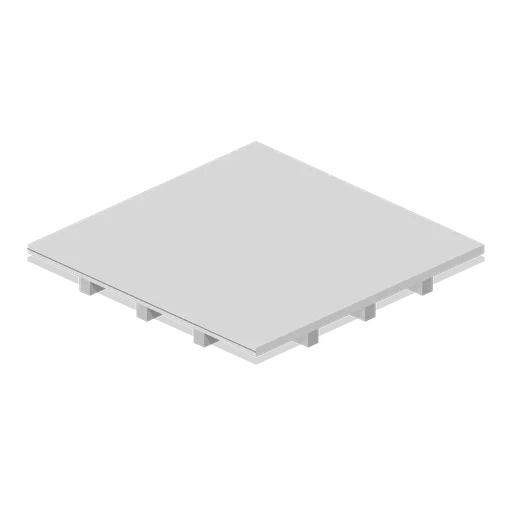 Greybox coffered ceiling tile 4 m (Modular Greybox Architecture Kit)