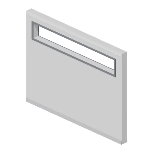 Greybox wall with clerestory band (Modular Greybox Architecture Kit)