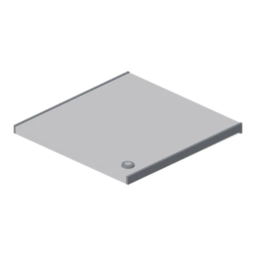 Greybox flat roof cap 4 m (Modular Greybox Architecture Kit)