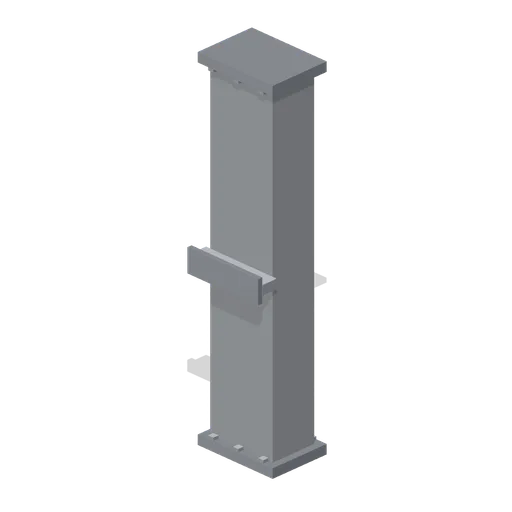 Greybox service riser duct 3 m (Modular Greybox Architecture Kit)