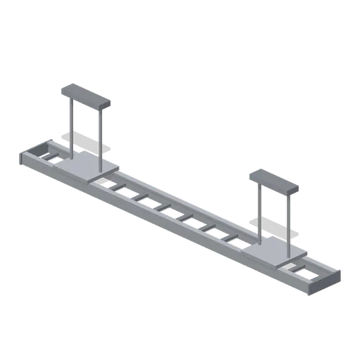 Greybox cable tray run 4 m (Modular Greybox Architecture Kit)