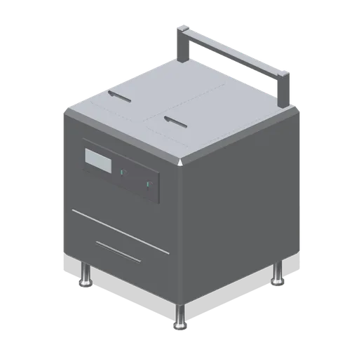 Twin basket fryer with filtration (Fast Food Counter and Drive-Thru)