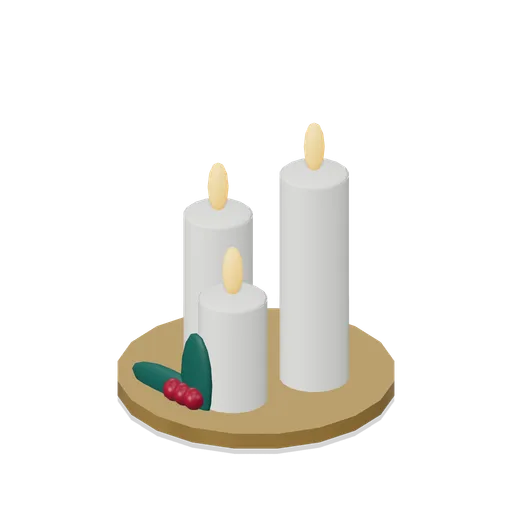 Advent candle trio (Christmas Storybook)