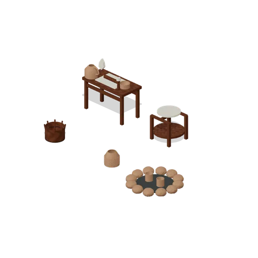Clay and Stone Workshop (Primitive Crafting Workshop)