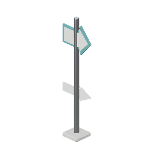 Drive-thru lane directional sign (Fast Food Counter and Drive-Thru)