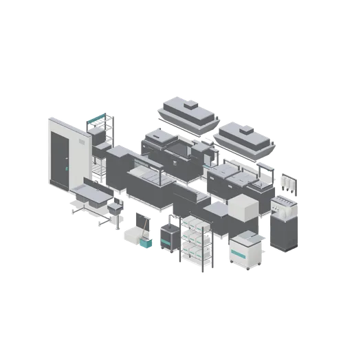 Quick-service kitchen line (Fast Food Counter and Drive-Thru)