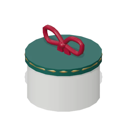 Round Christmas hatbox (Christmas Storybook)