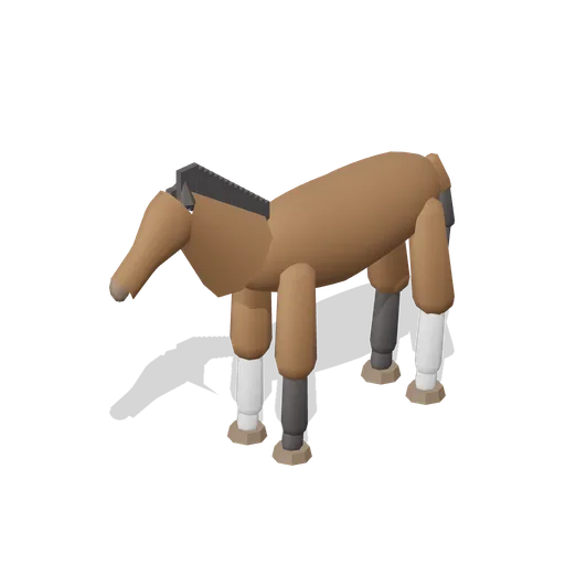 Draft Horse Standing (Bay) (Equestrian Yard and Stables)
