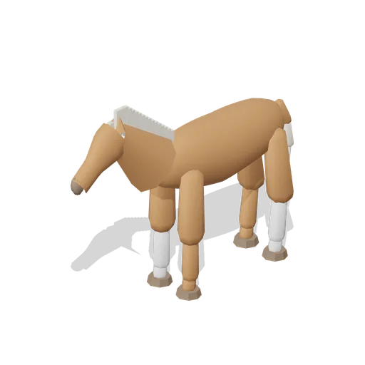 Draft Horse Standing (Chestnut) (Equestrian Yard and Stables)