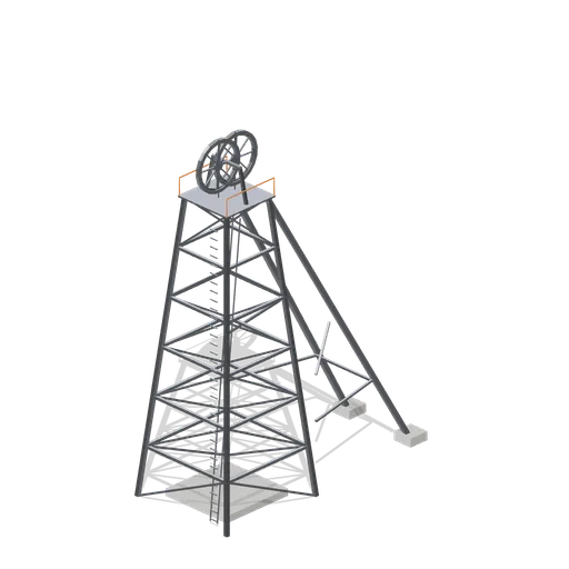 Shaft headframe (Underground Mine and Shaft Works)